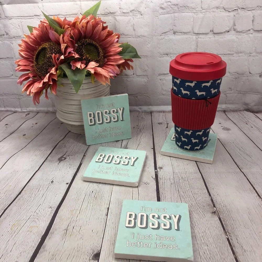 Coasters I'm not Bossy. Coaster set of 4